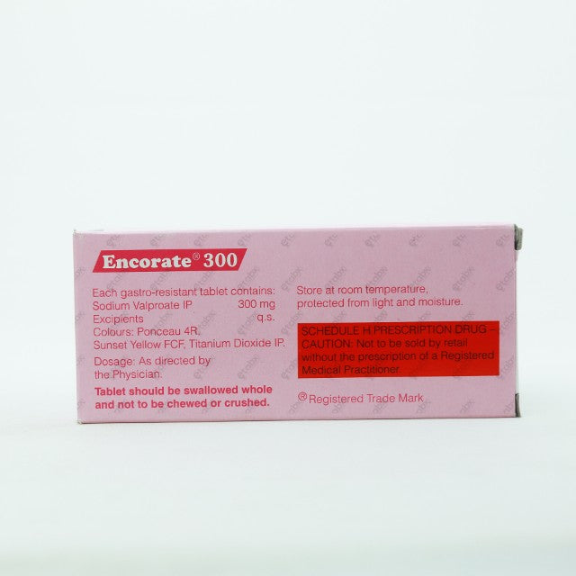 Encorate 300mg Tablet 10's - Antiepileptic