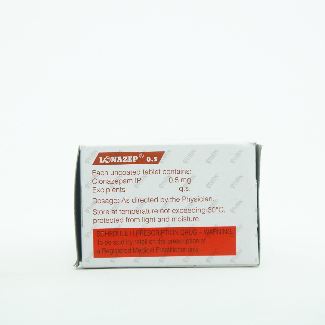 Lonazep 0.5mg Tablet 15's - Antiepileptic
