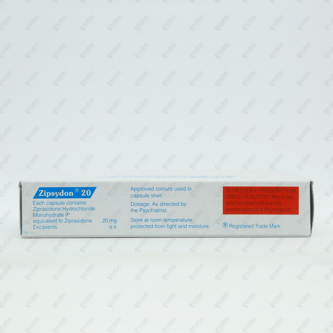 Zipsydon 20mg Capsule 10's