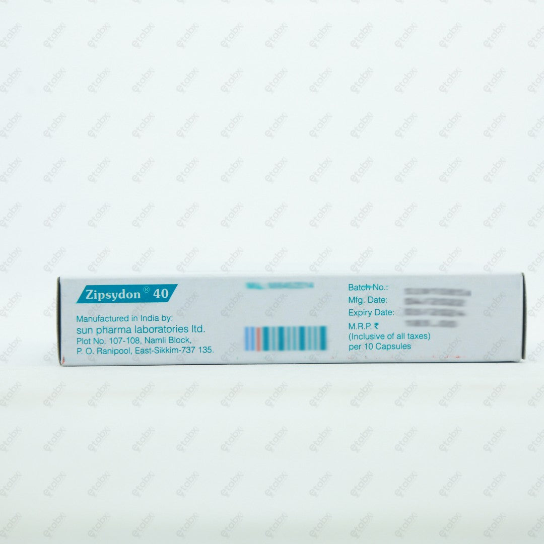 Zipsydon 40mg Capsule 10's