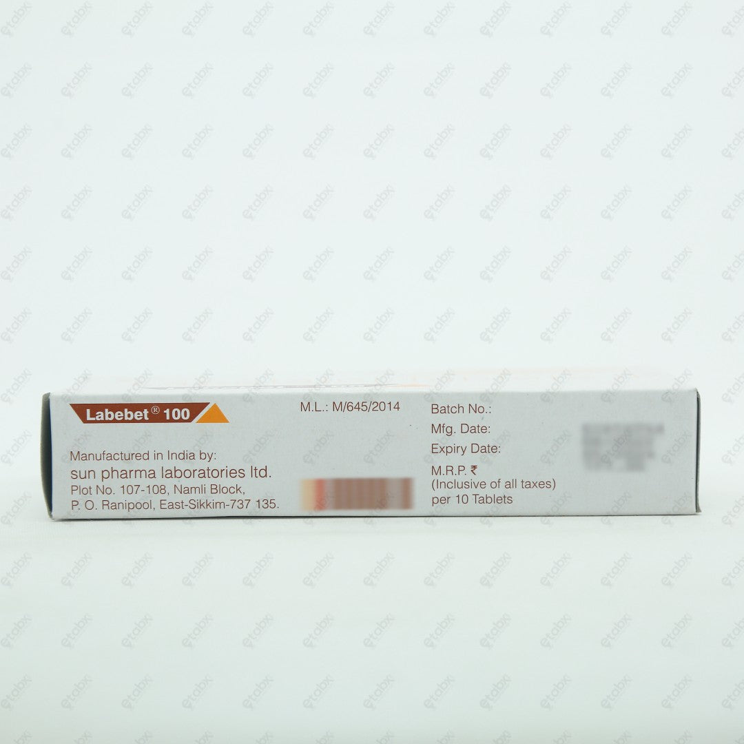 Labebet 100mg Tablet 10's - Hypertension & Angina