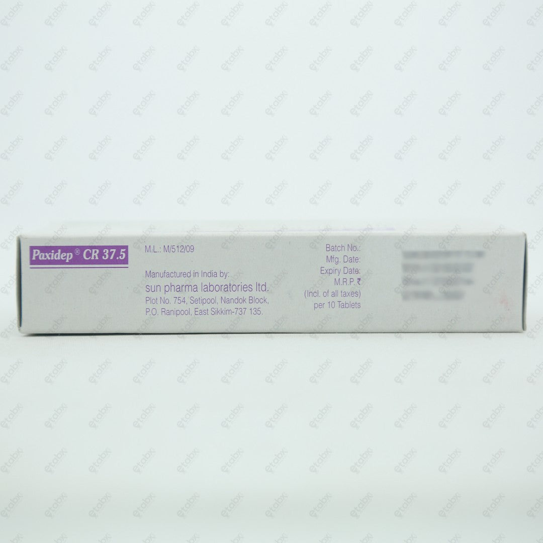 Paxidep CR 37.5mg Tablet 10's