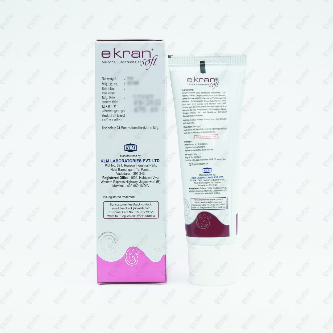 Ekran Aqua Gel 50gm - Hydrating & Cooling Gel