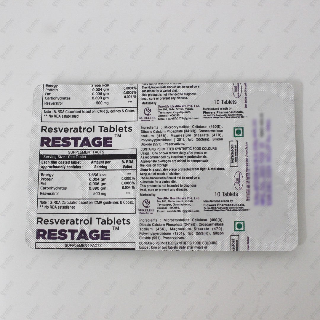Restage Tablet 10's – Sleep & Stress Management Support