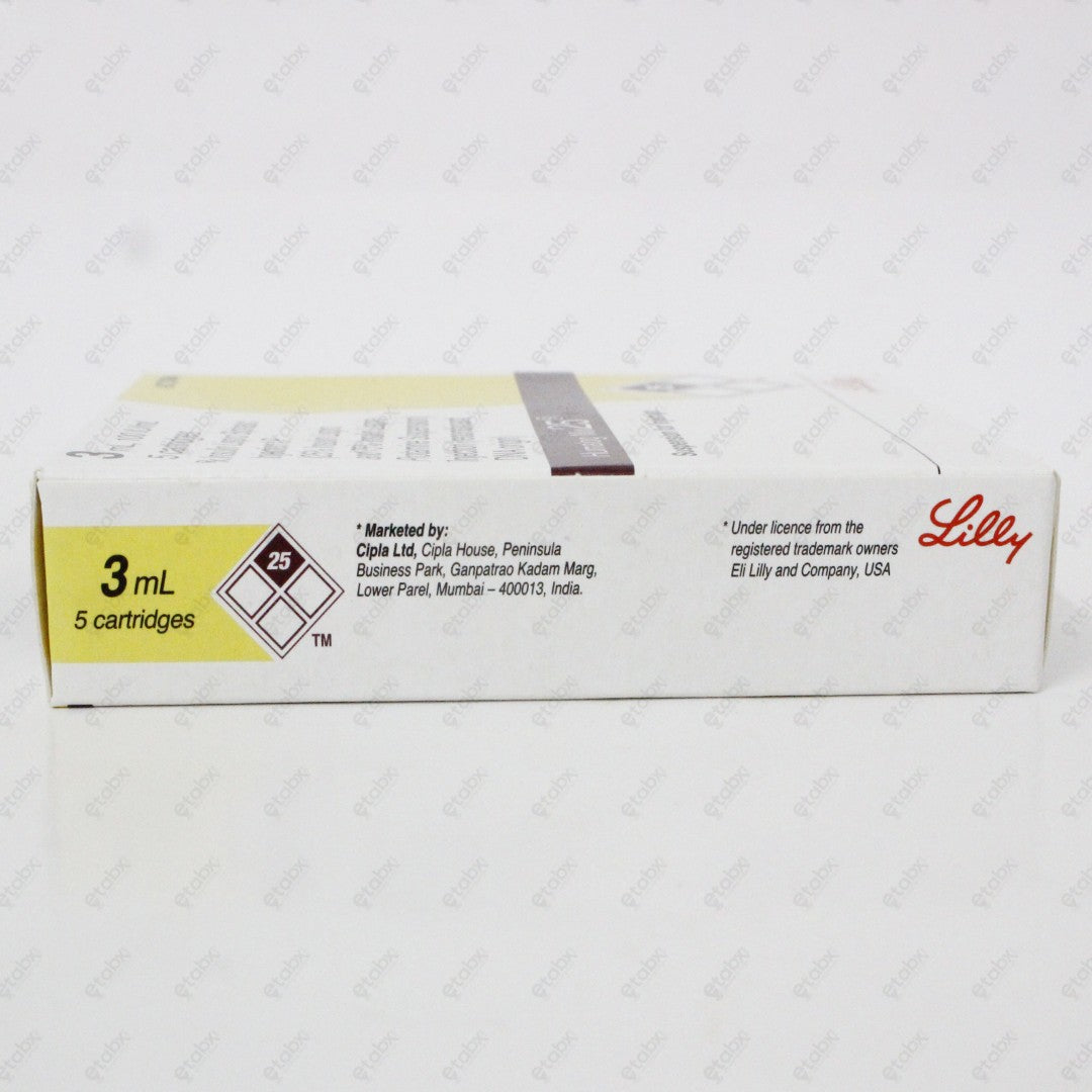 Humalog Mix 25 Cartridge 100IU/ml (5x3ml) – Premixed Insulin Lispro for Type 2 Diabetes
