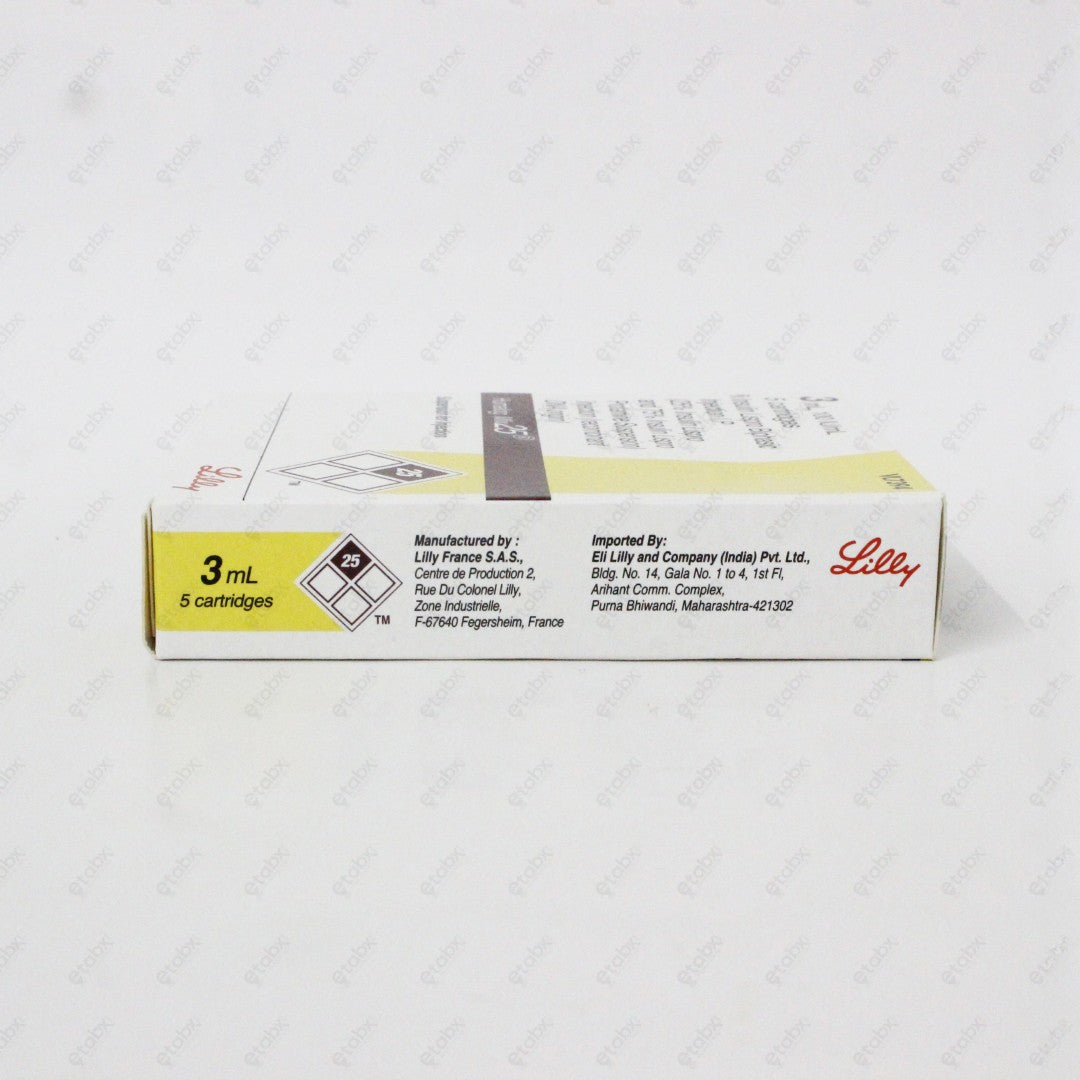 Humalog Mix 25 Cartridge 100IU/ml (5x3ml) – Premixed Insulin Lispro for Type 2 Diabetes