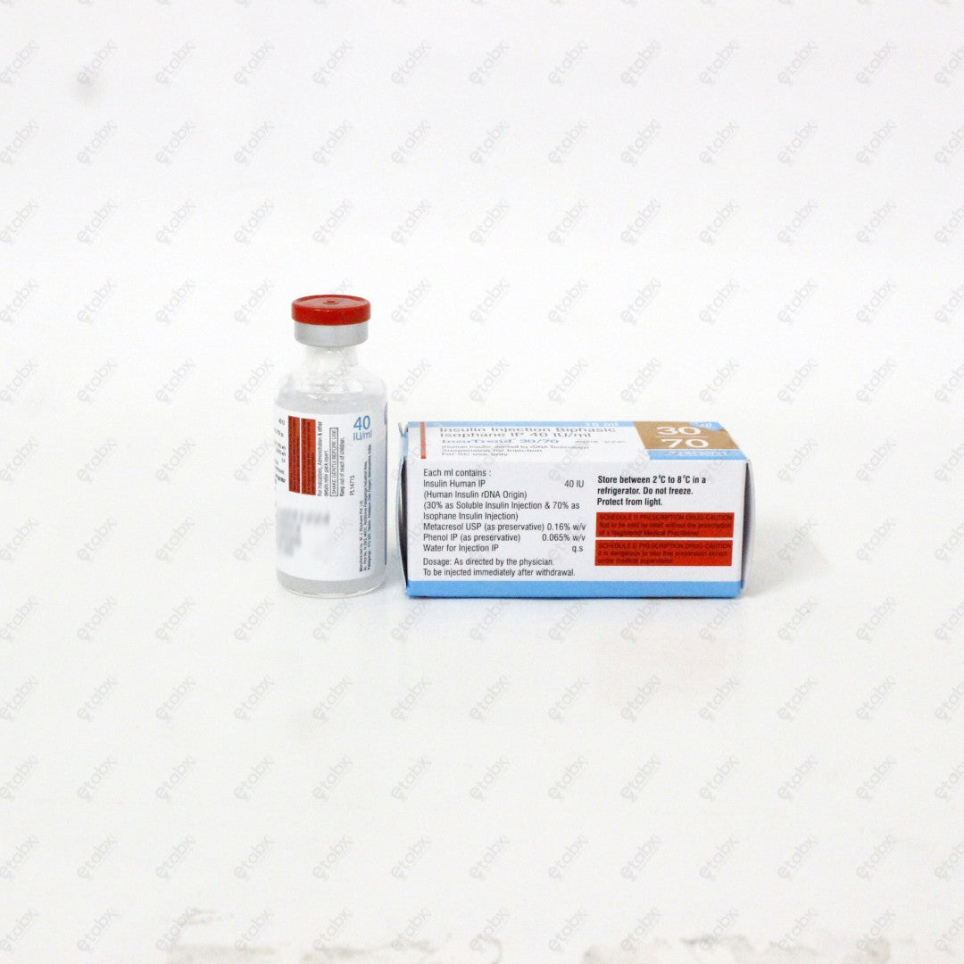 Insutrend 30/70 Injection 40IU – Biphasic Isophane Insulin for Diabetes Control