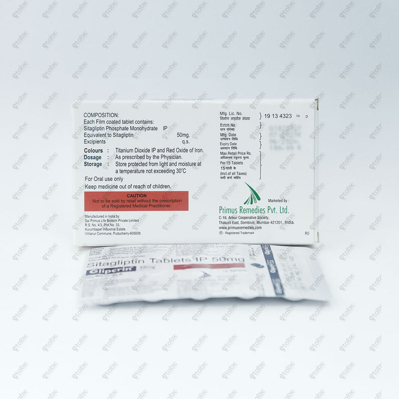 Glipcrin 50mg Tablet 15's