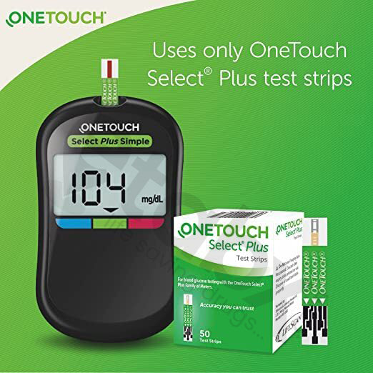 One Touch Select Plus Simple Glucometer 1's