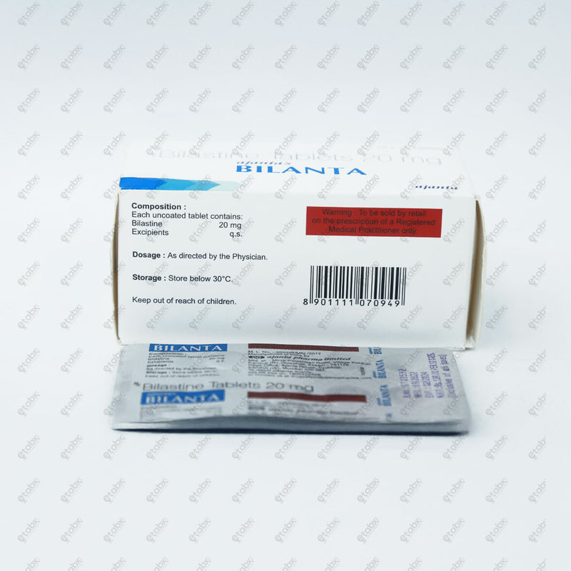 Bilanta Tablet 20mg 10's