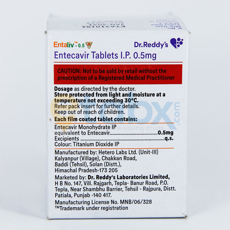 Entaliv 0.5mg Tablet 30's