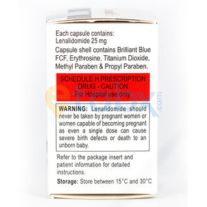 Lenalid 25mg Capsules 30's