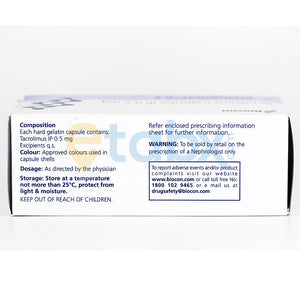 Tacrograf 0.5mg Capsule 10's