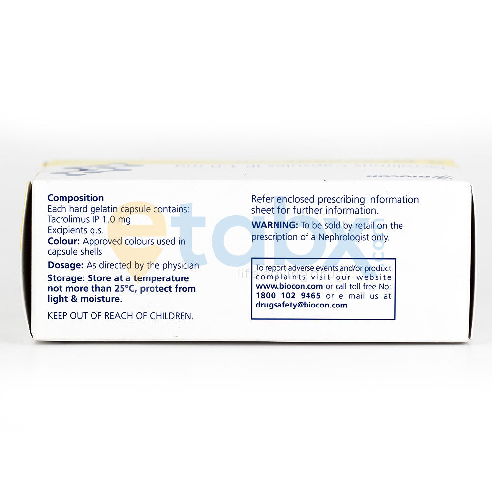 Tacrograf 1mg Tablet 10's