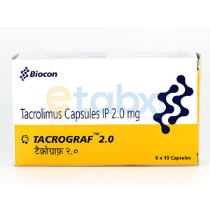 Tacrograf 2mg Tablets 10's