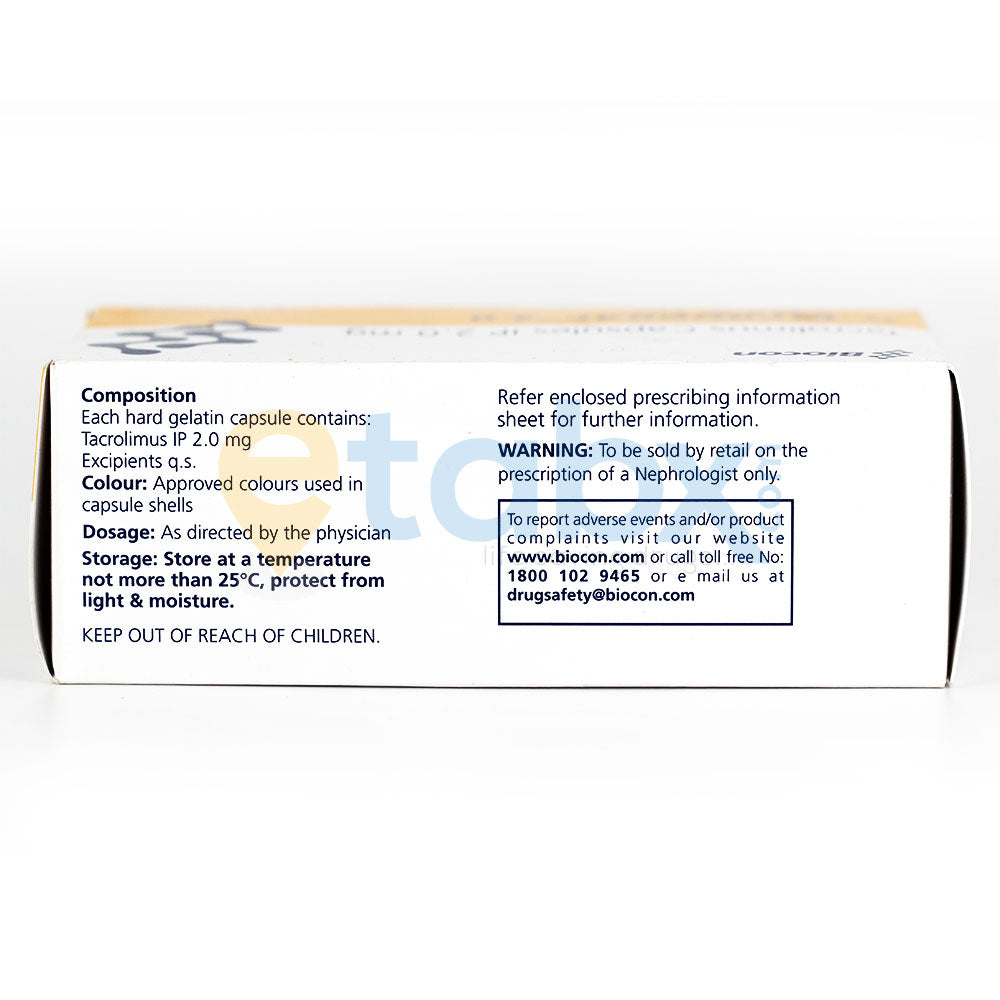 Tacrograf 2mg Tablets 10's