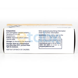 Tacrograf 2mg Tablets 10's