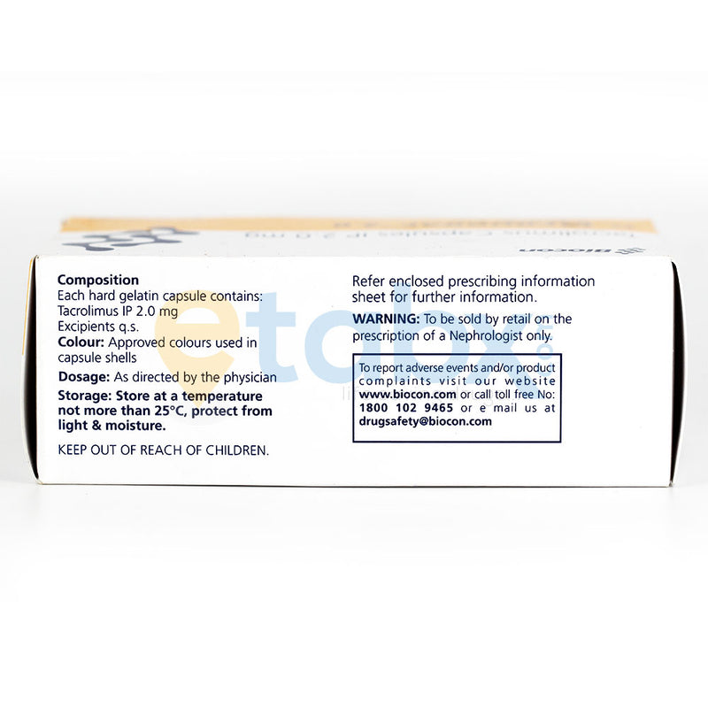 Tacrograf 2mg Tablets 10's