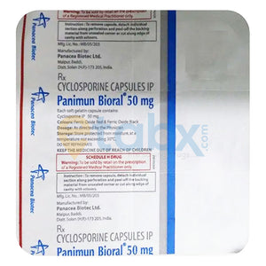 Panimun Bioral 50mg Capsule 6's