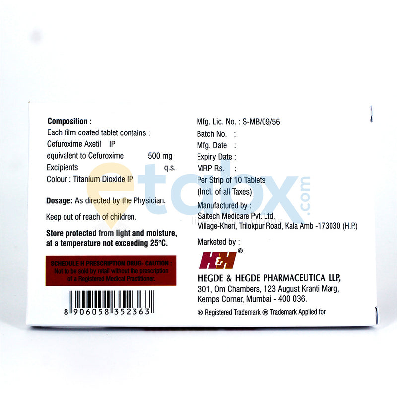 HHFURO 500mg Tablets 10's