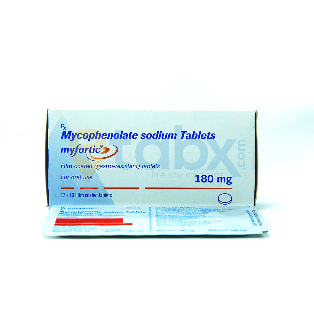 Myfortic 180mg Tablet 10'S