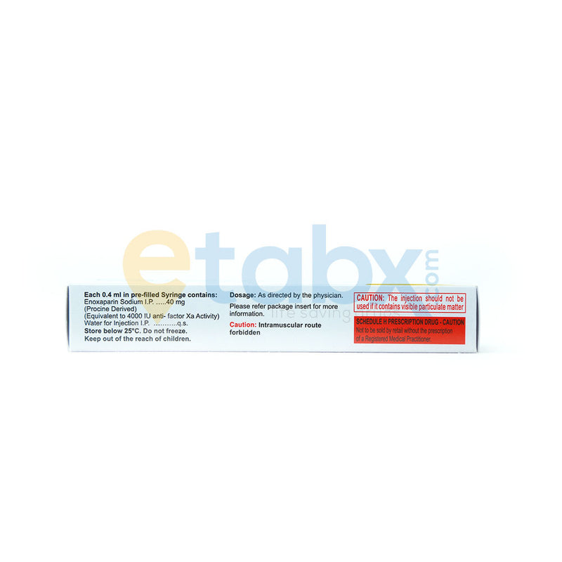 Lomocare 40mg/0.4ml Injection (Enoxaparin)