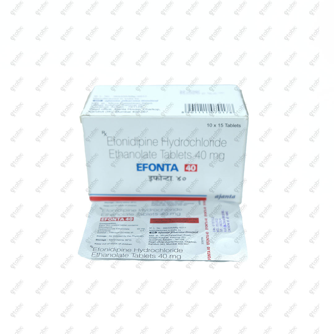 EFONTA 40mg Efonidipine Calcium Channel Blocker