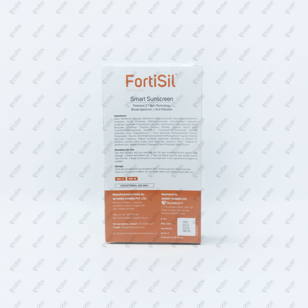 Fortisil SPF 50 Sunscreen Gel 50g High Protection