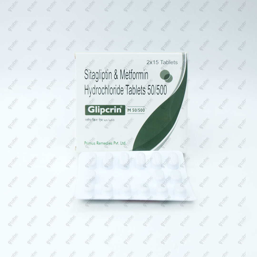 Glipcrin M 50/500mg Tablet 15's