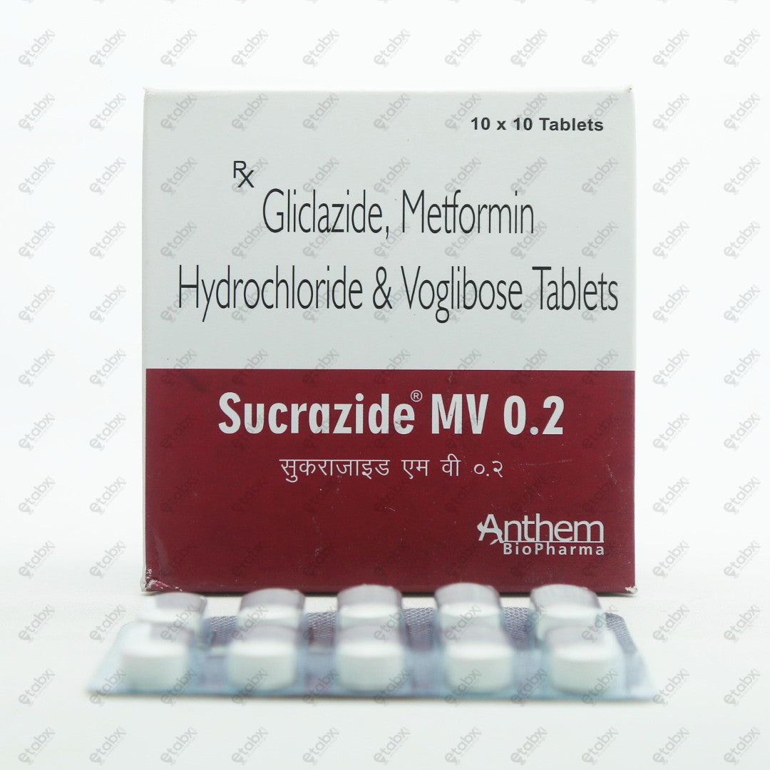 Sucrazide MV 0.2 Tablet 10's