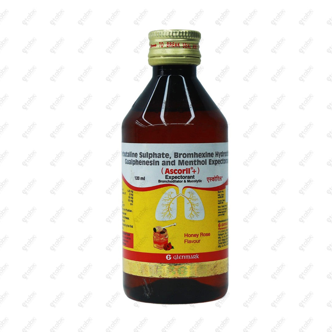 Ascoril+ Expectorant Honey & Rose Flavour  Syrup 120ml