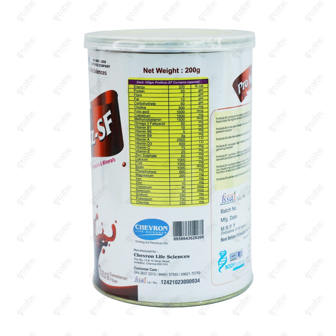 Pro Nutz SF Swiss Chocolate Protein 200gm Sugar Free