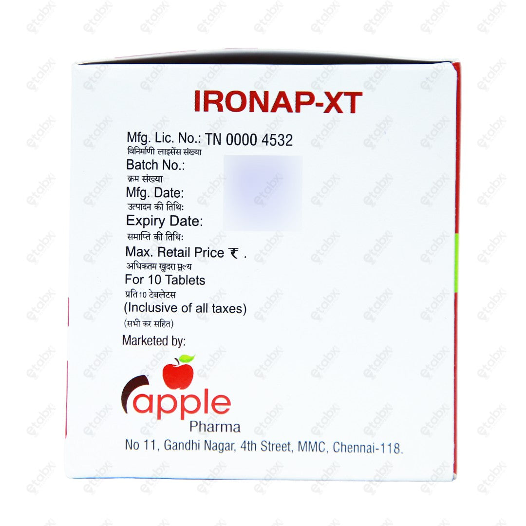 Ironap XT Tablets 10's