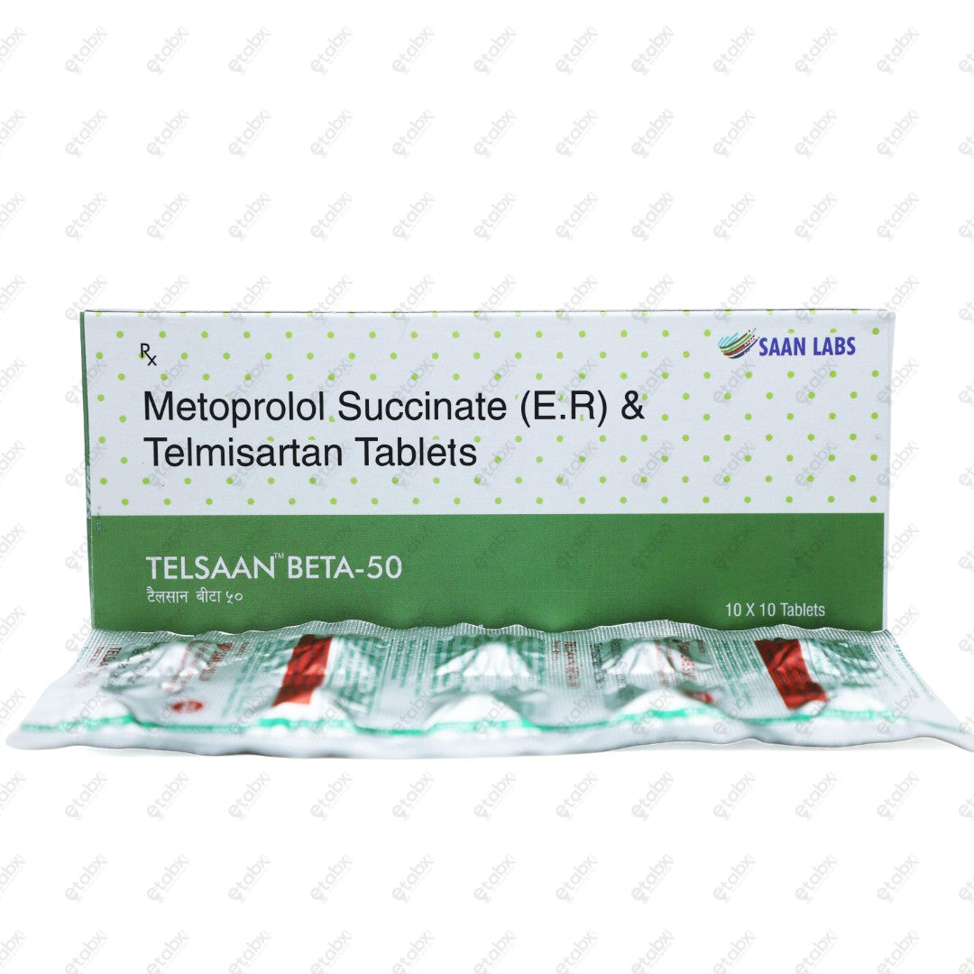 Telsaan Beta 50 Tablet 10's