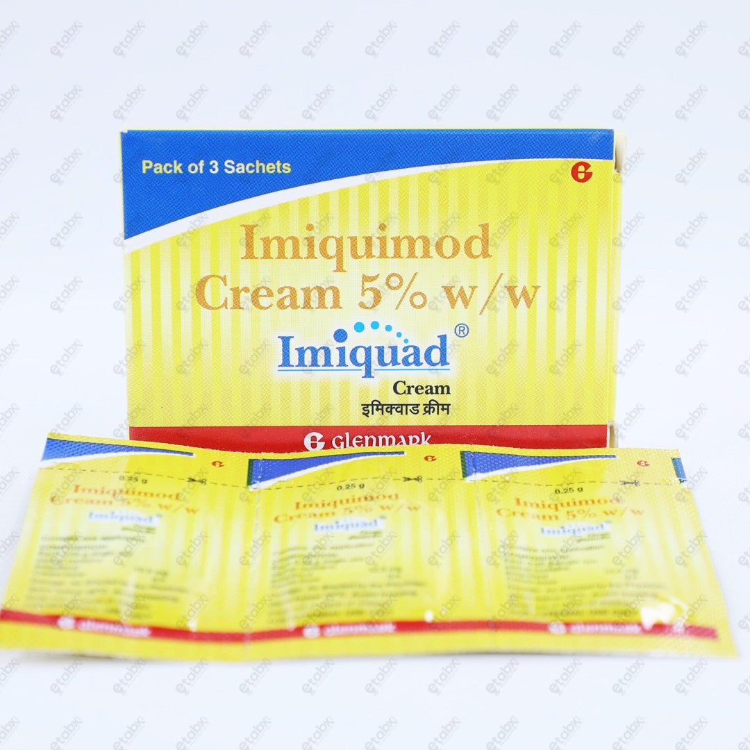 Imiquad Cream Sachet 3x0.25gm