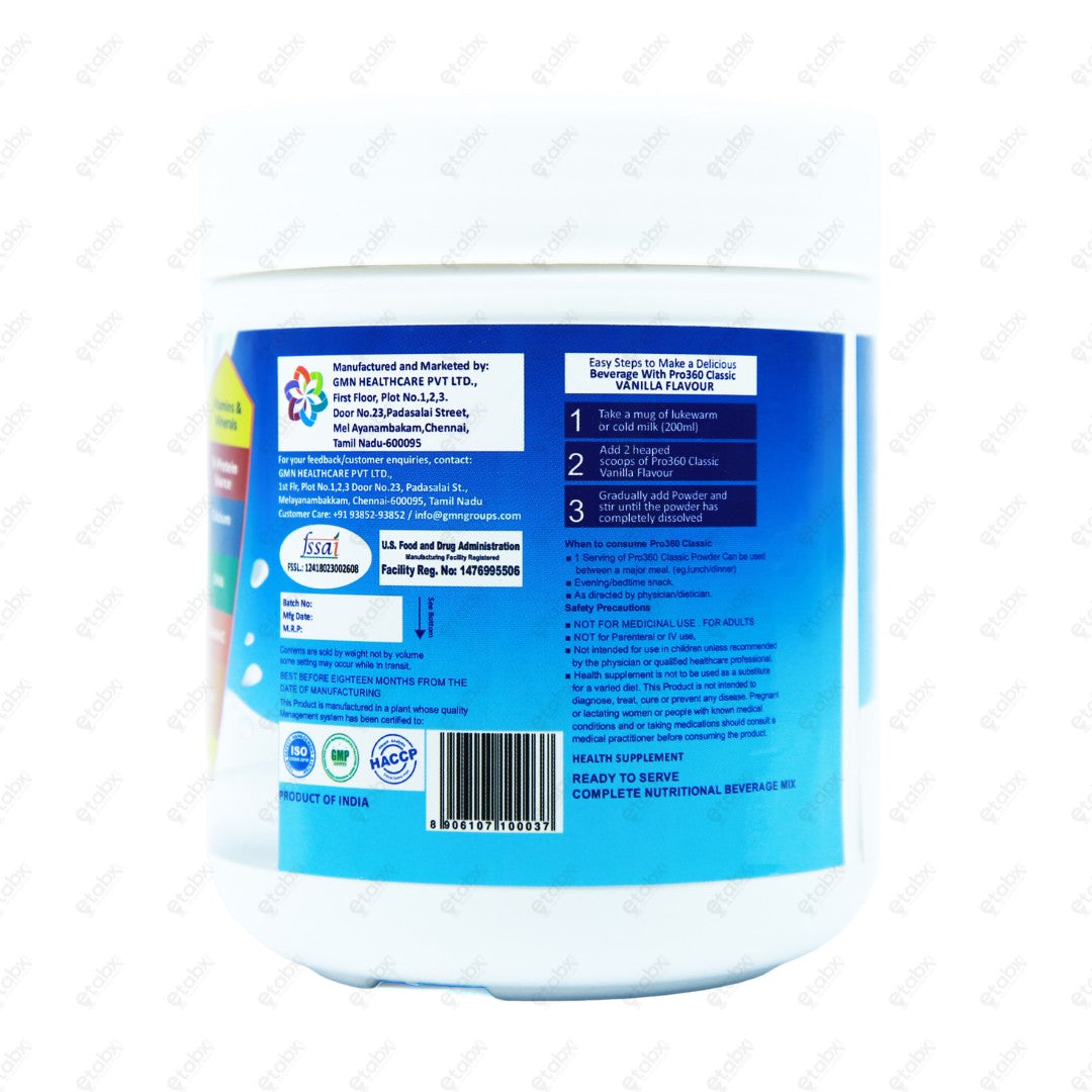 Pro360 Classic Vanilla 200gm