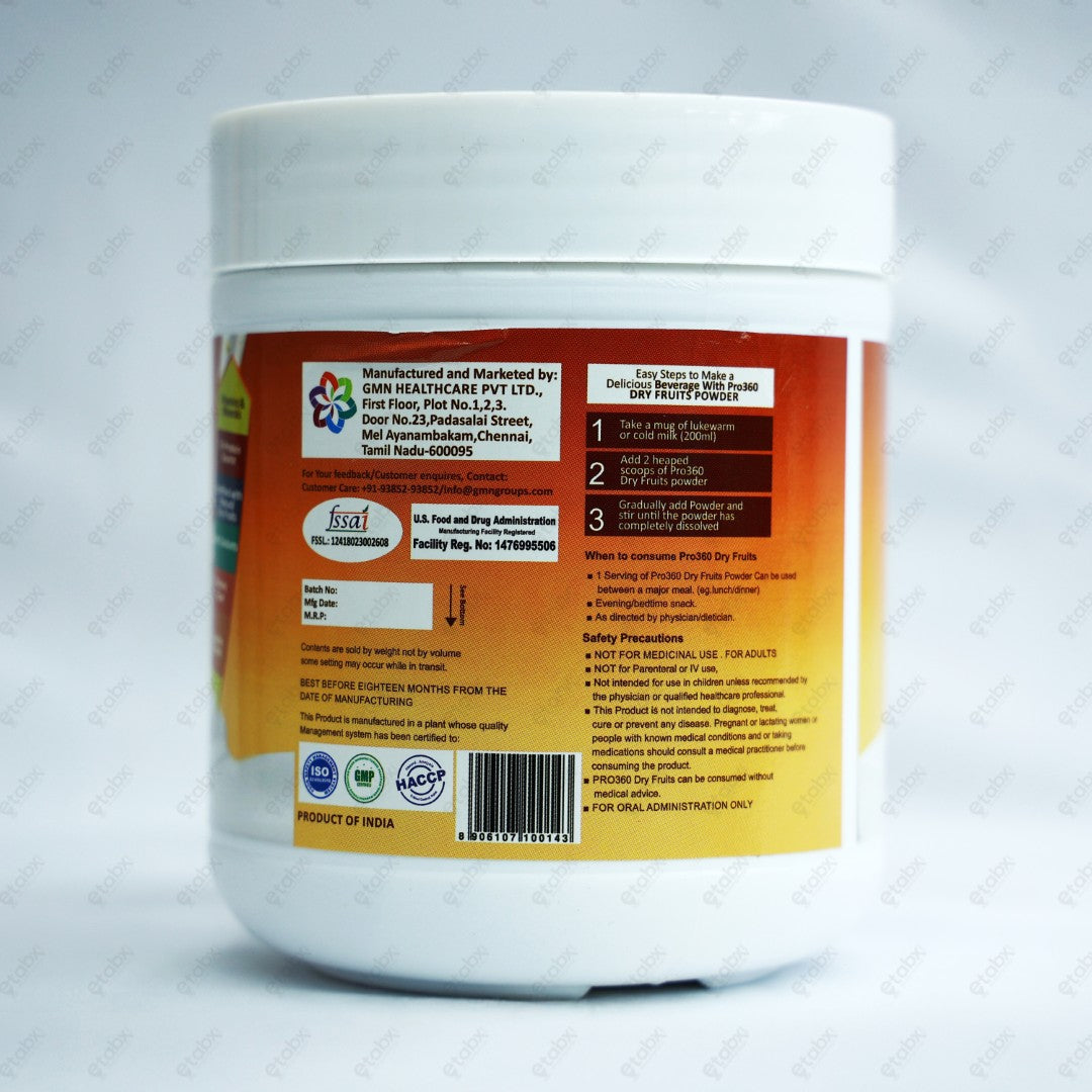 Pro360 Dry Fruits 250gm