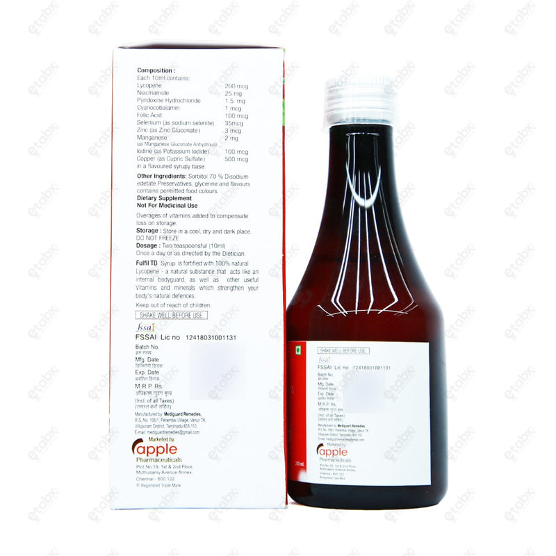 Fulfil TD Syrup 200ml