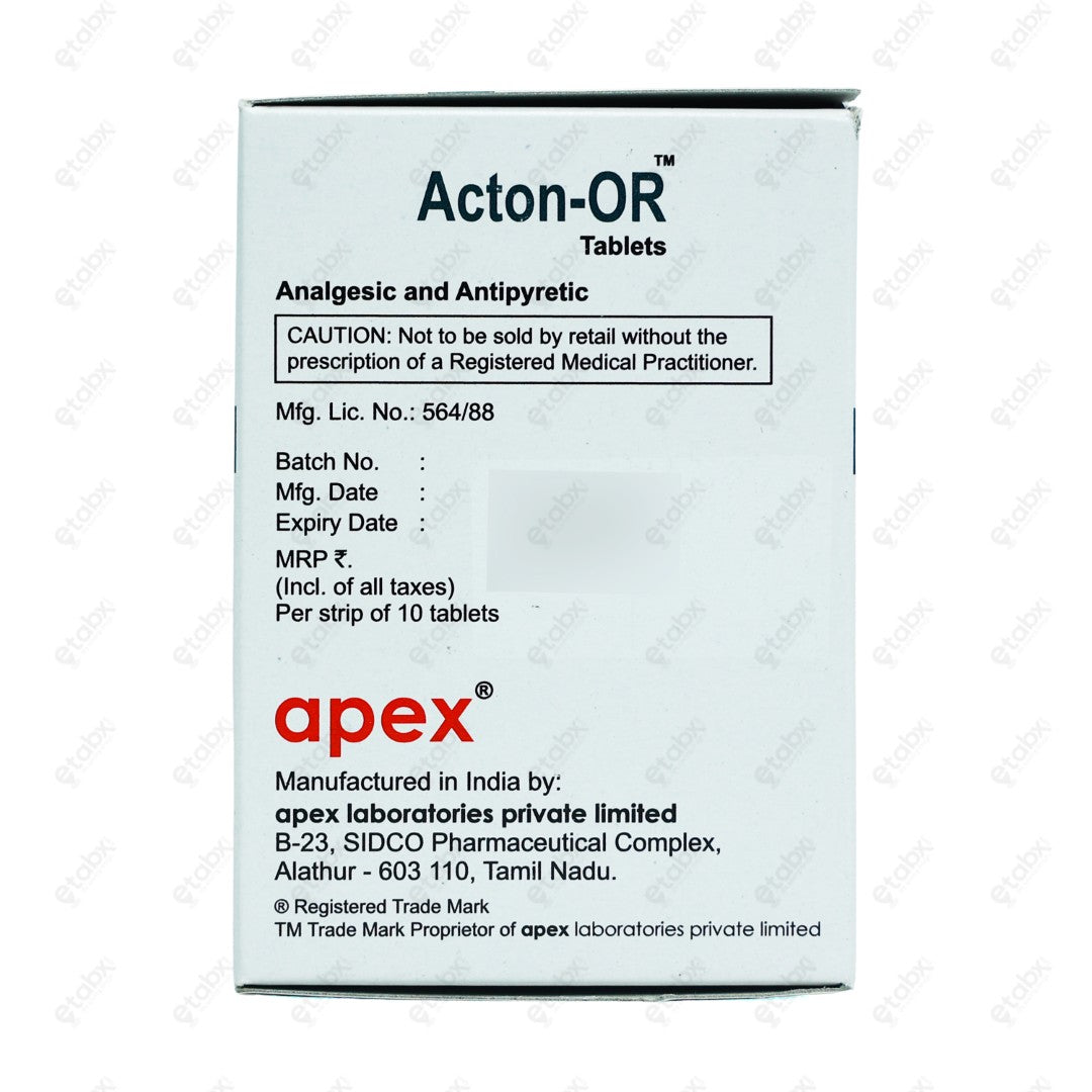 Acton OR Tablet 10's