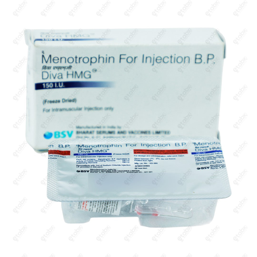 Diva HMG 150 IU Injection 1's