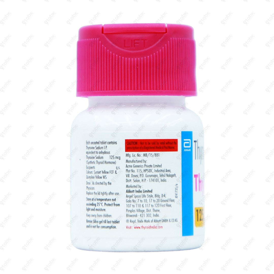 Thyronorm 125mcg Tablet 120's