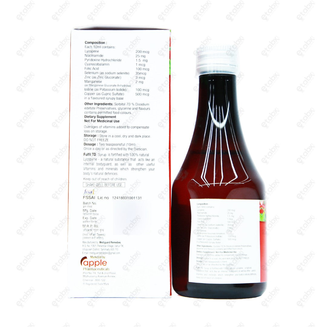 Fulfil TD Syrup 200ml