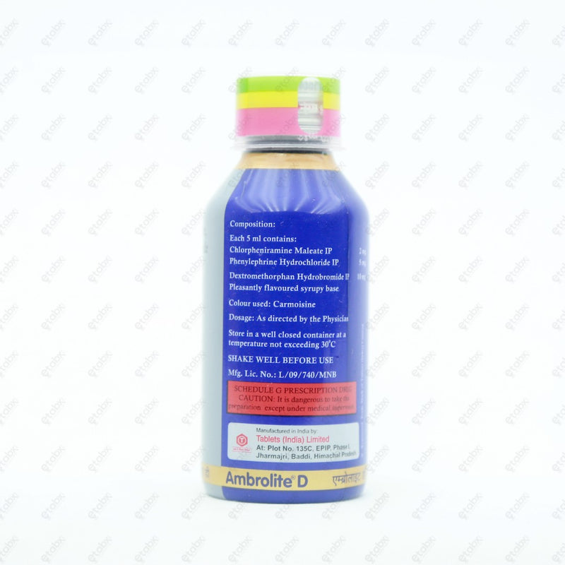 Ambrolite D Syrup 100ml