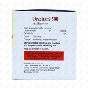 Oracitam 500MG Tablet 10's