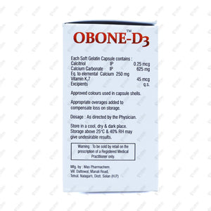 Obone D3 Tablet 10's