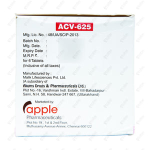ACV 625 Tablet 6's
