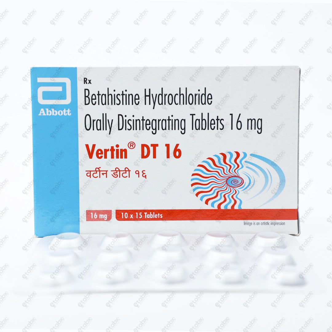 VERTIN DT 16mg Tablet 15's