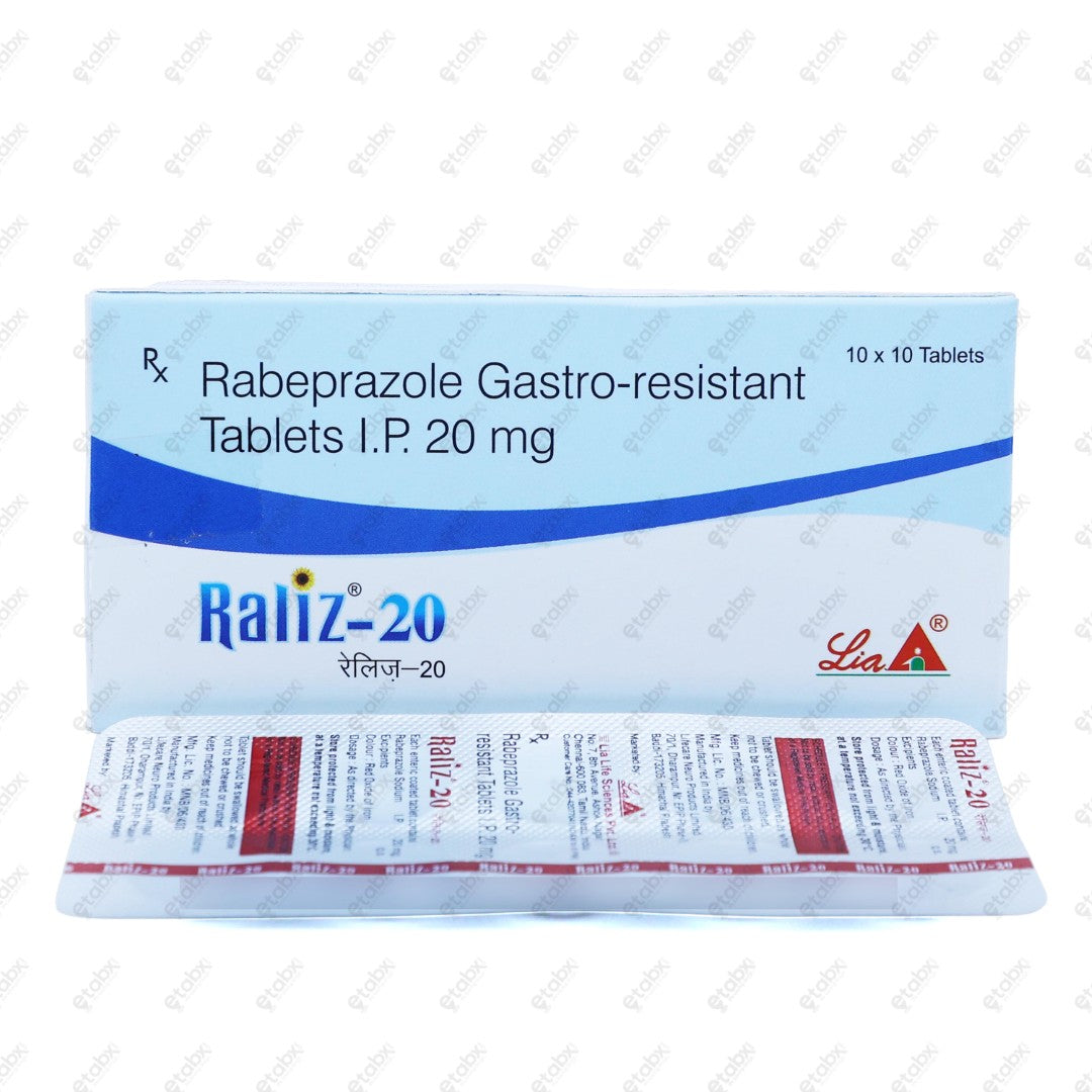 Raliz 20mg Tablets 10's