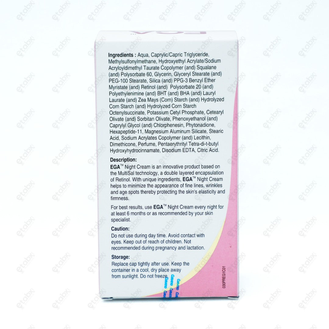 EGA Night Cream 30GM Skin Regeneration & Hydration