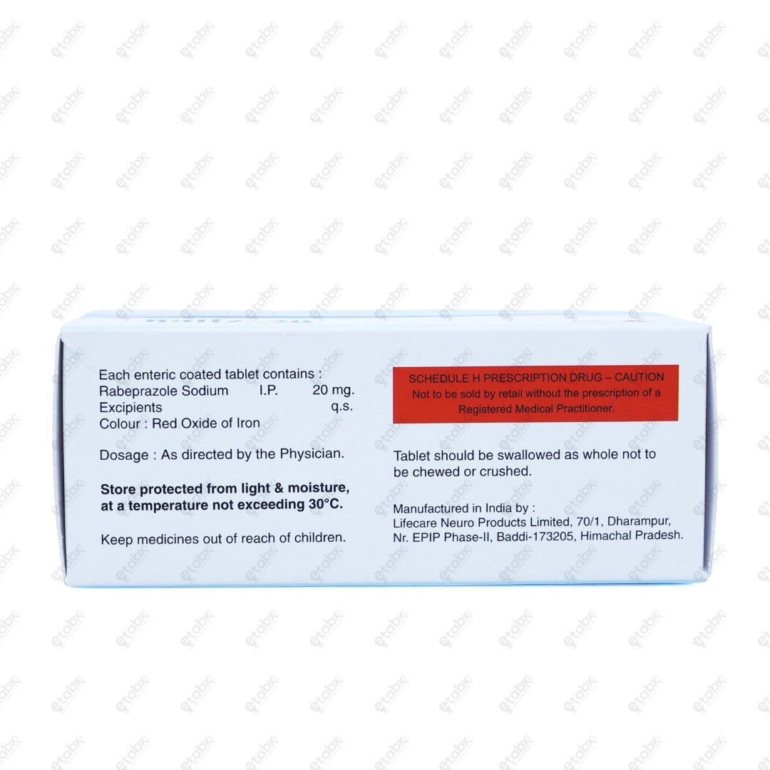Raliz 20mg Tablets 10's